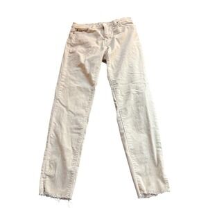 PRINCIPLE Denim Innovators Women Size 28 Beige Corduroy Straight Leg Jeans